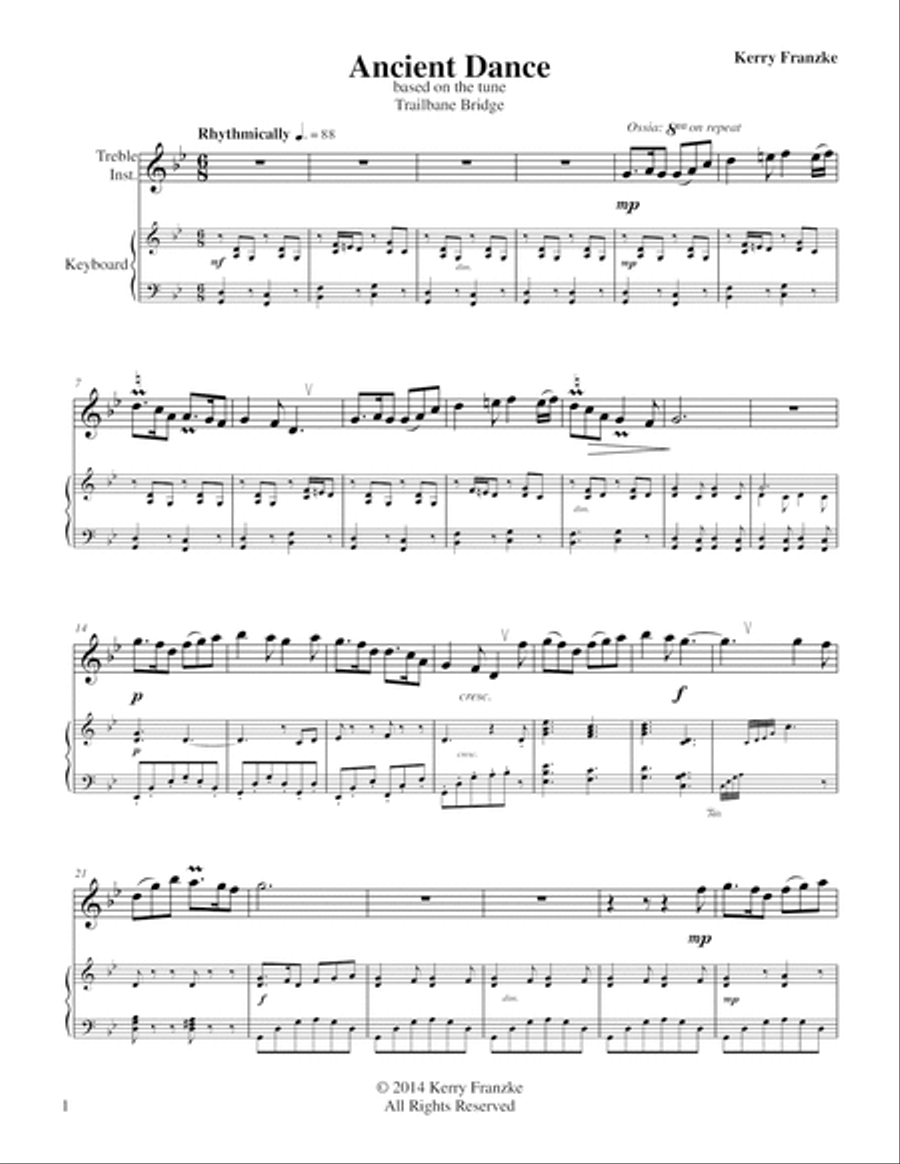 Ancient Dance Ancient Dance Small Ensemble scores gallery preview page 3