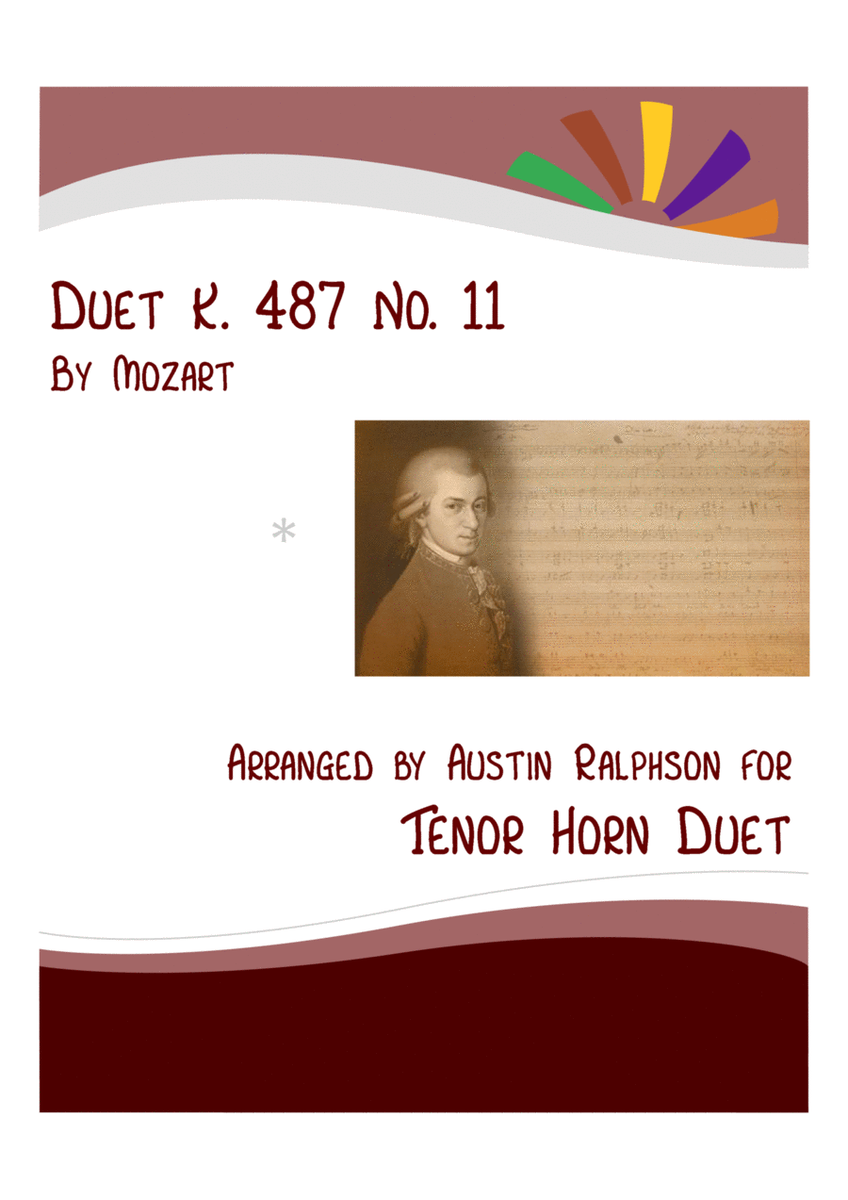 Mozart K. 487 No. 11 - tenor horn duet image number null