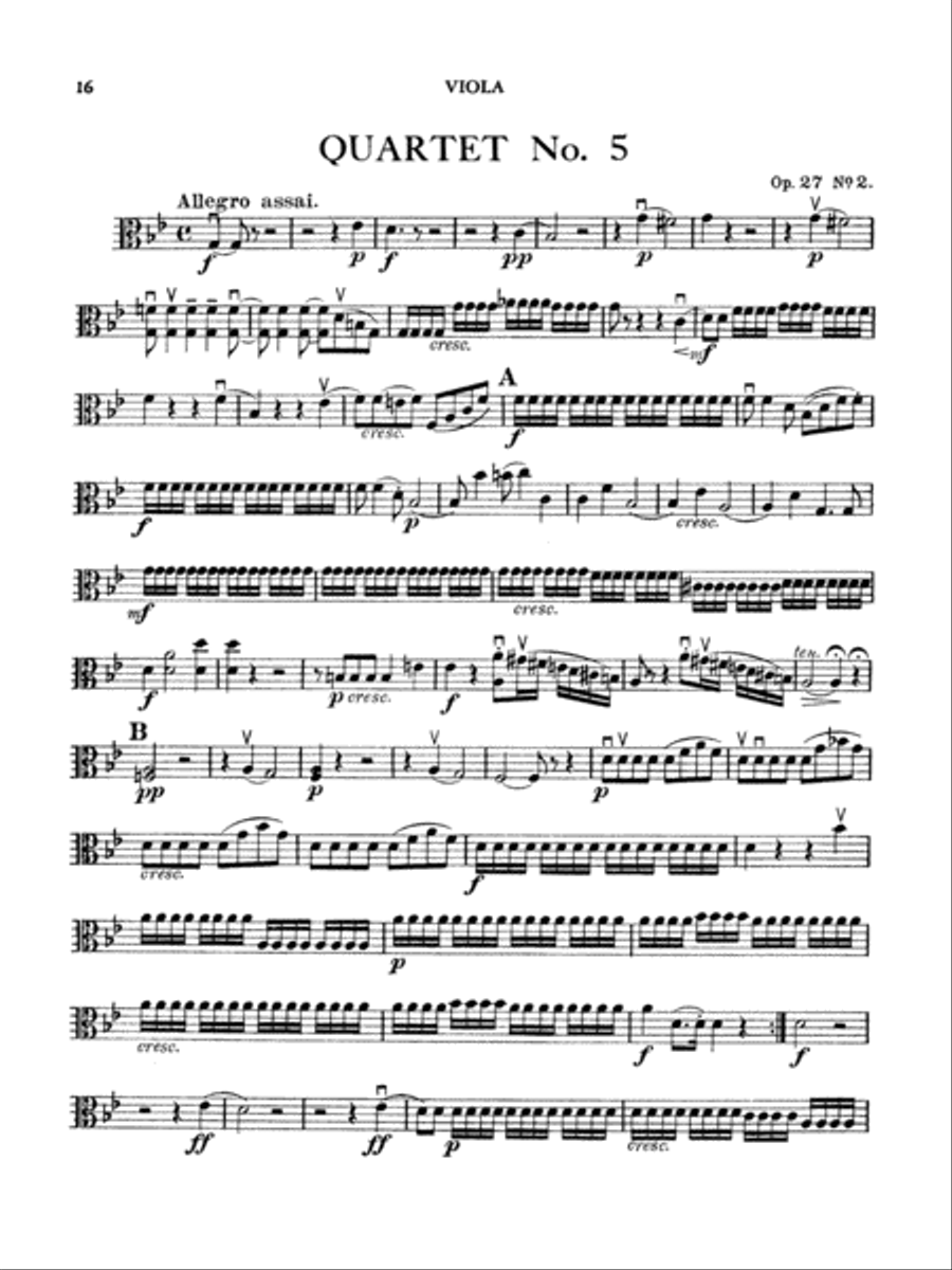 Boccherini: Nine Selected String Quartets String Quartet scores gallery preview page 1