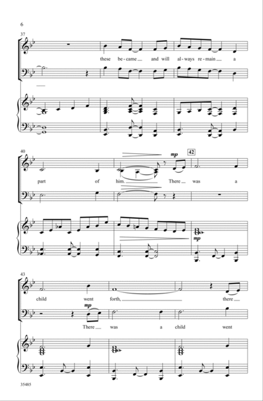 There Was a Child Went Forth 3-Part scores gallery preview page 5