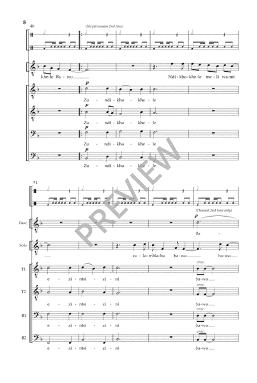 Ndikhokhele Bawo (TTBB) Ndikhokhele Bawo (TTBB) TTBB scores gallery preview page 9
