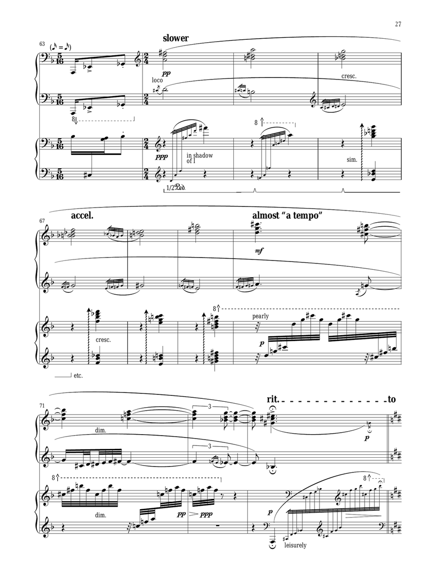 The Serpent's Kiss (for 2 Pianos) Piano Method scores gallery preview page 6