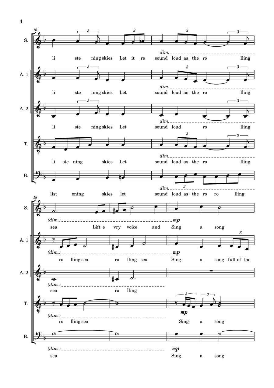 Lift Every Voice and Sing A Cappella scores gallery preview page 4
