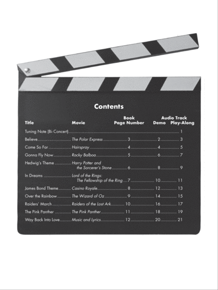 Easy Popular Movie Instrumental Solos Tenor Saxophone scores gallery preview page 2