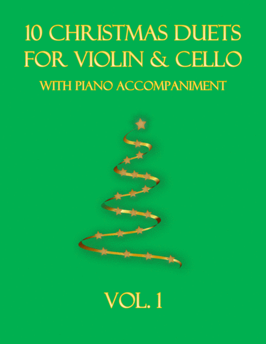 10 Christmas Duets for Violin and Cello with piano accompaniment vol. 1 image number null
