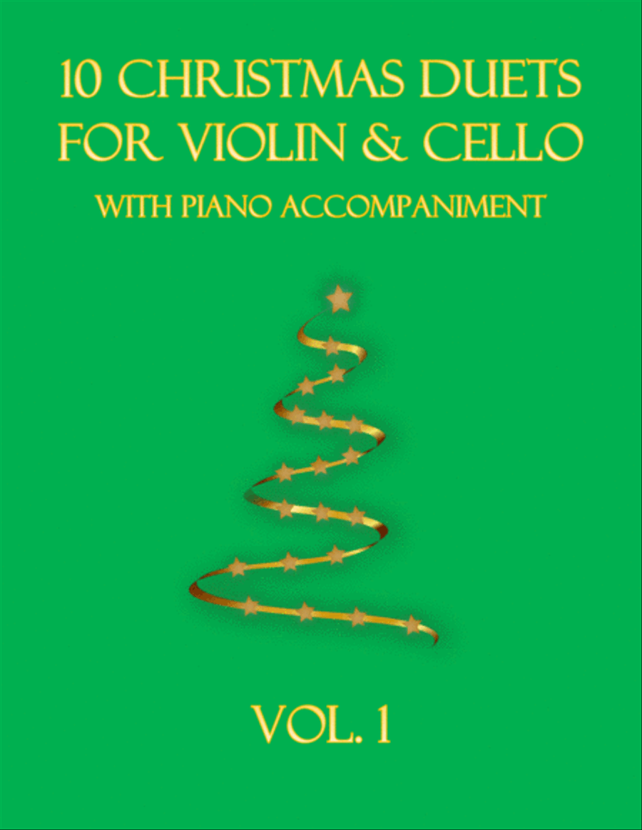 10 Christmas Duets for Violin and Cello with piano accompaniment vol. 1 image number null