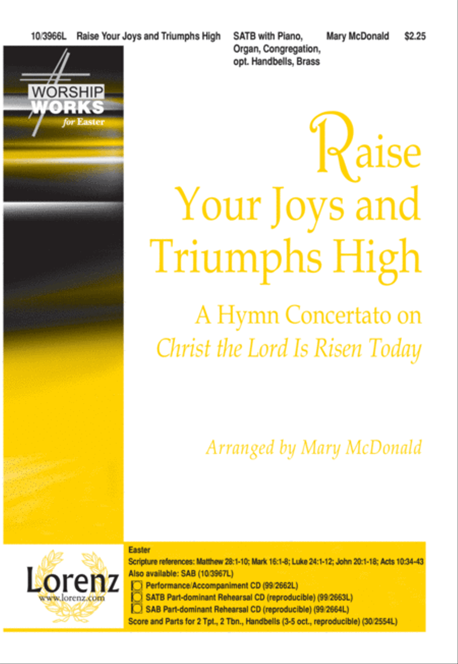 Raise Your Joys and Triumphs High 4-Part scores gallery preview page 2