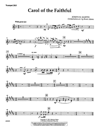 Carol Of The Faithful (from "Canticle Of Joy") - Bb Trumpet 2,3