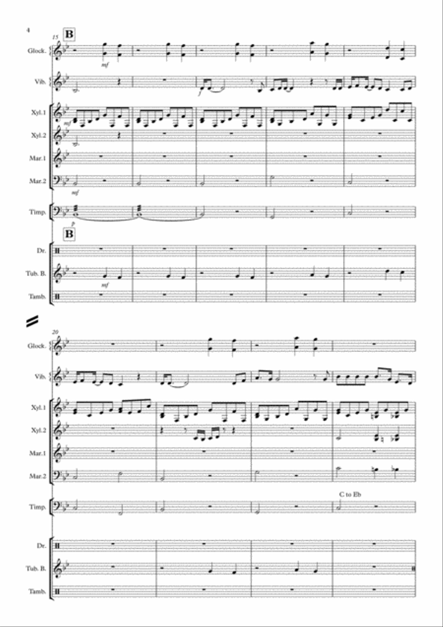Bohemian Rhapsody Bohemian Rhapsody Percussion Ensemble scores gallery preview page 4