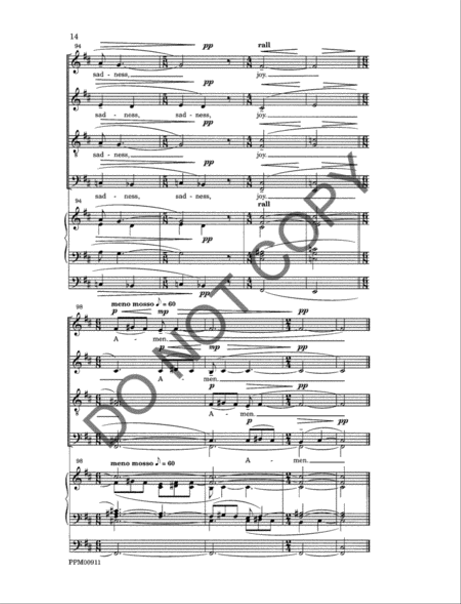 Prayer of St. Francis 4-Part scores gallery preview page 15