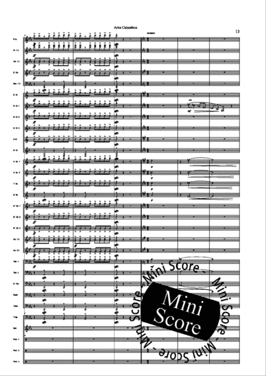 Artis Calambria Concert Band scores gallery preview page 15