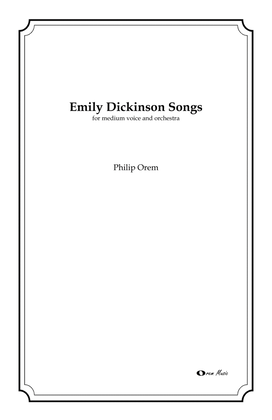 Emily DIckinson Songs orchestra score