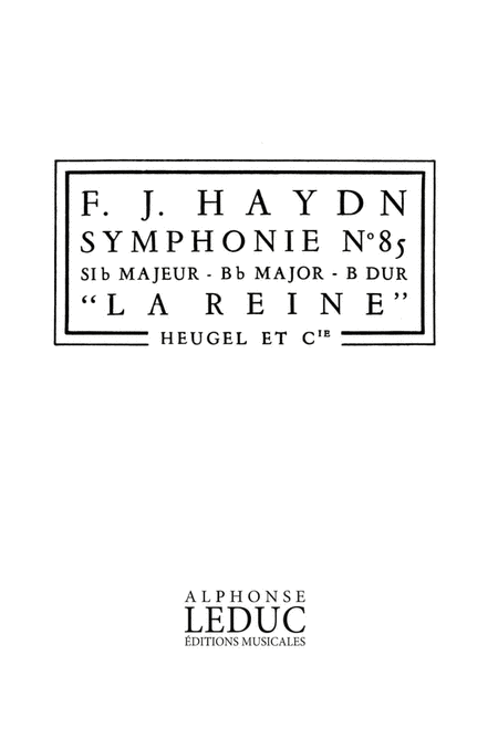 Franz Joseph Haydn: Symphony No.85