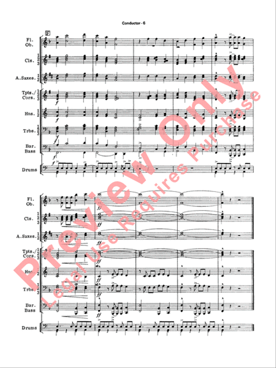 The Magnificent Seven The Magnificent Seven Concert Band scores gallery preview page 8