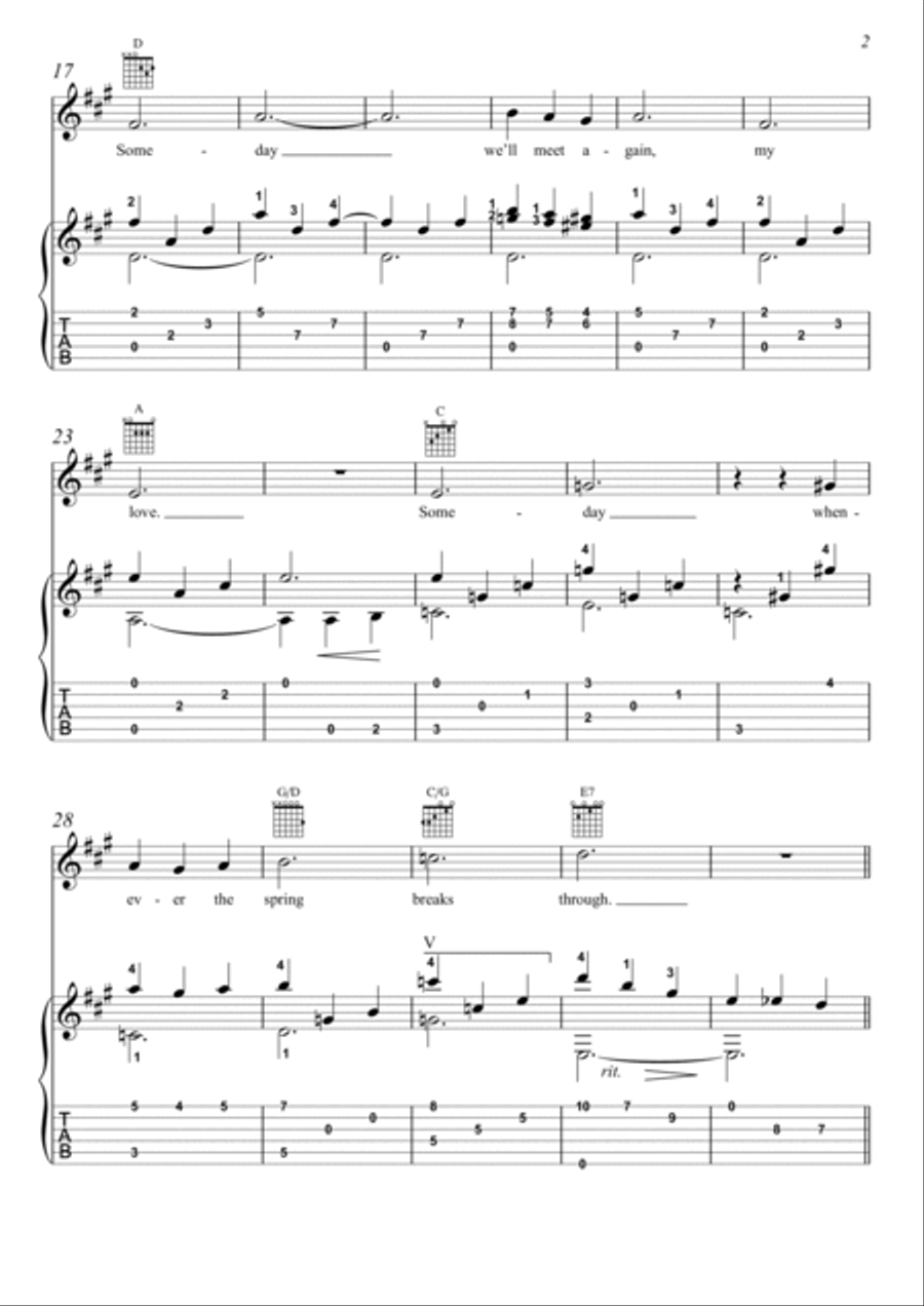 Lara's Theme From Doctor Zhivago Classical Guitar scores gallery preview page 2