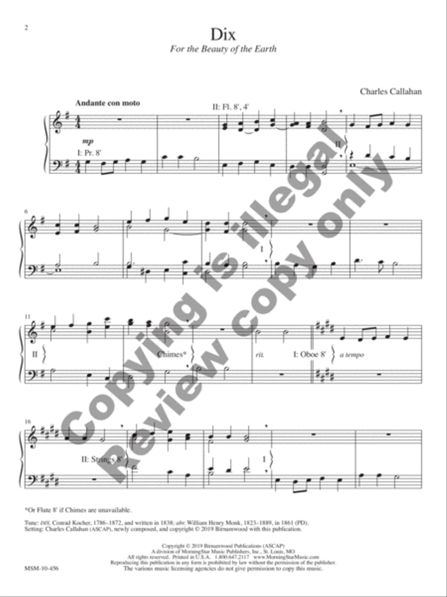Voluntaries for Manuals: 14 Hymn-based Preludes and Postludes Organ scores gallery preview page 4