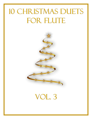 Book cover for 10 Christmas Duets for Flute (Vol. 3)