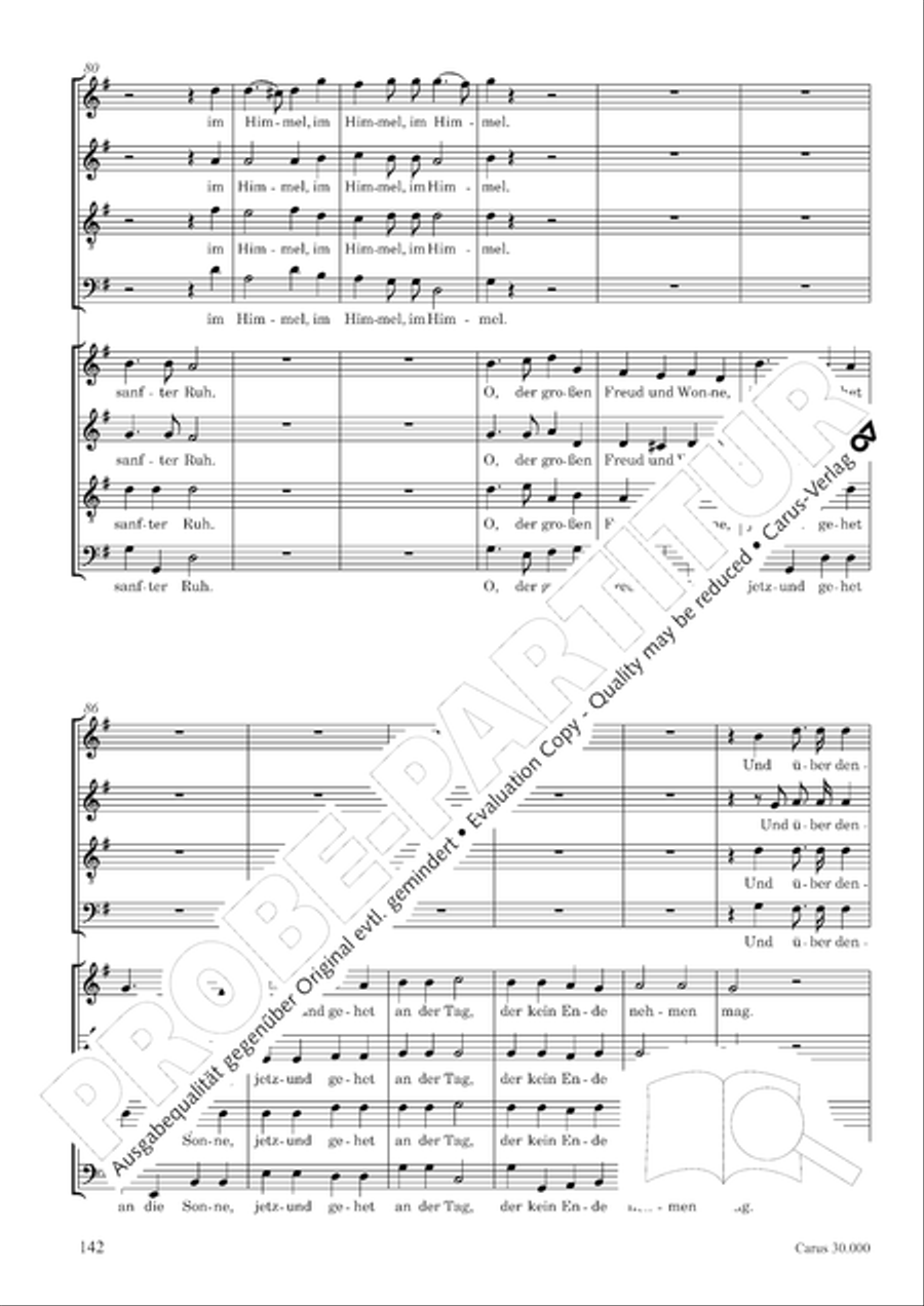J.L. Bach: The complete motets Choir scores gallery preview page 149