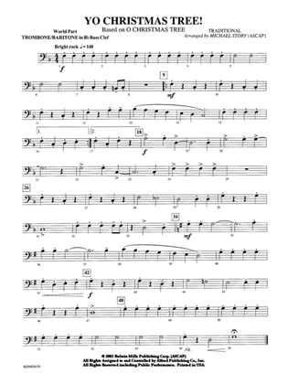 Yo Christmas Tree! (based on "O Christmas Tree"): WP 1st B-flat Trombone B.C.