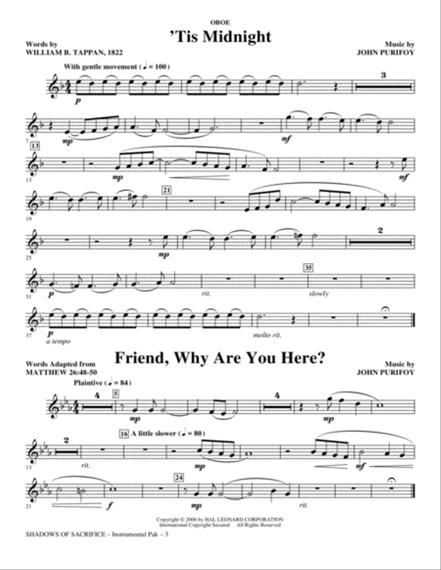 Shadows of Sacrifice - Oboe Choir scores gallery preview page 3