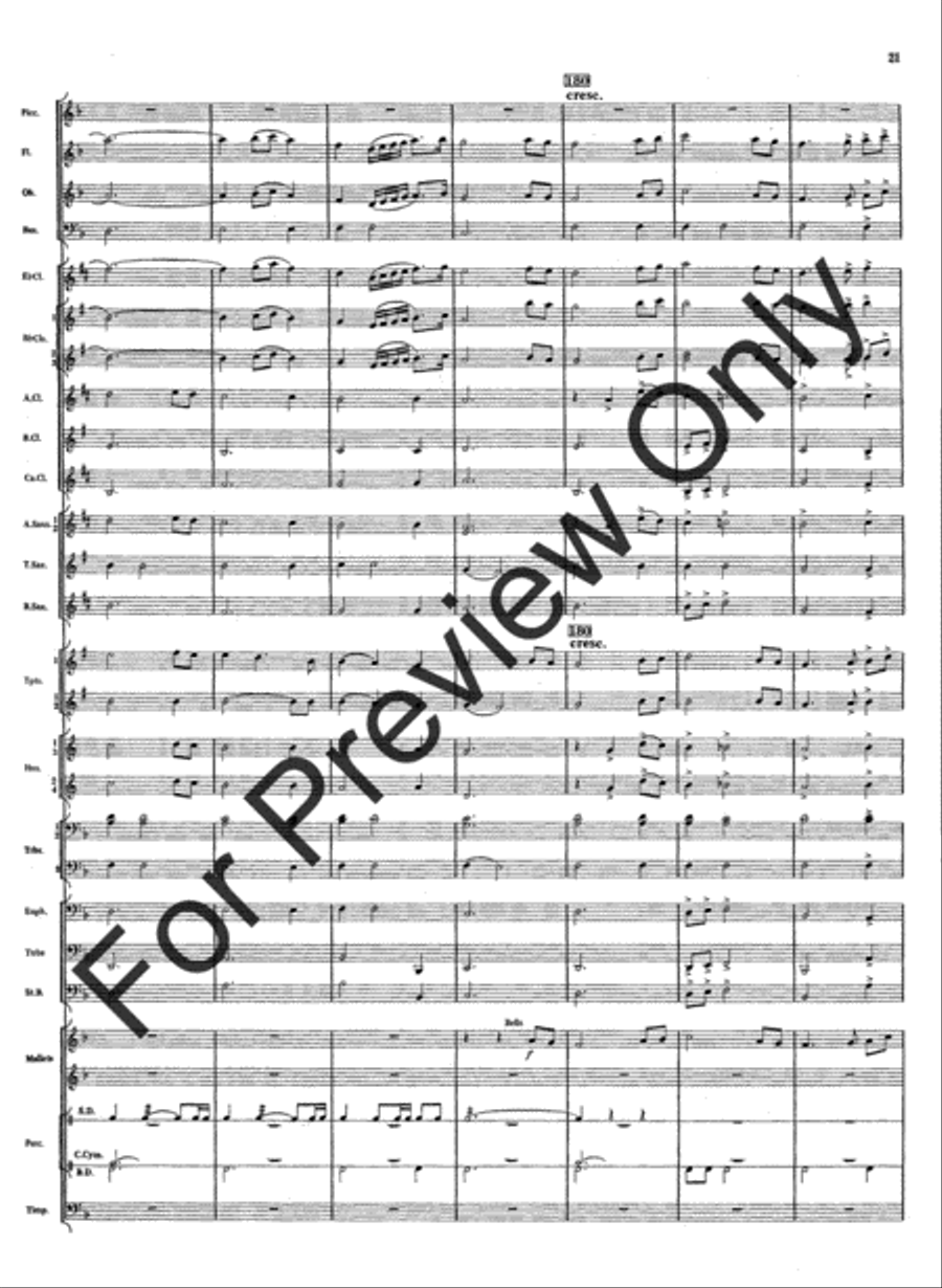 Rivercrest Overture Concert Band scores gallery preview page 23