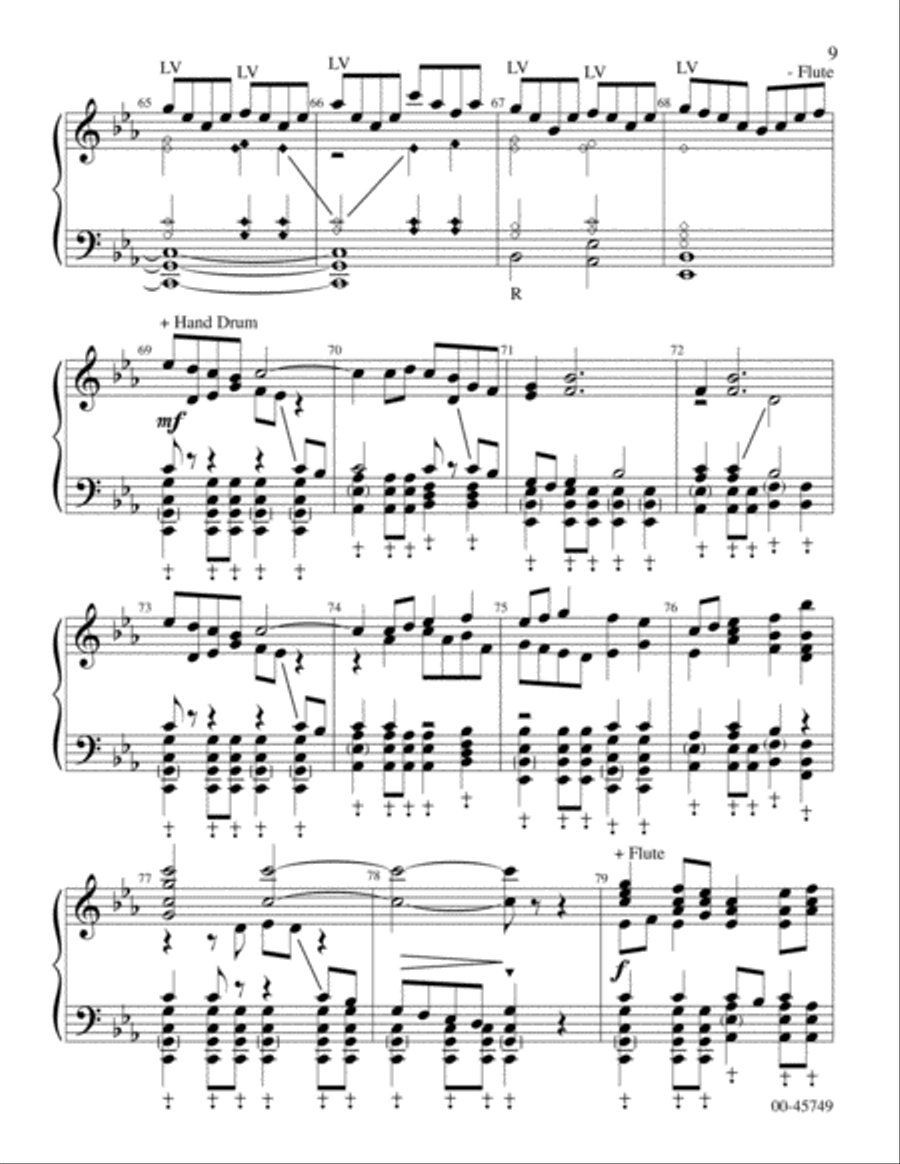 Celtic Dance on Pleading Savior Handbell Choir scores gallery preview page 9