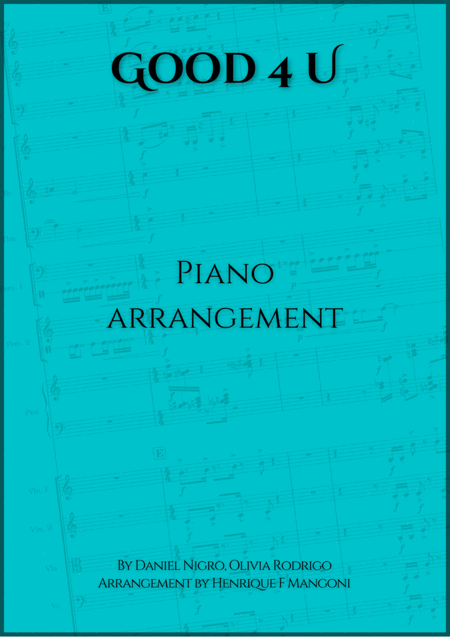 Good 4 U Piano Solo scores gallery preview page 1