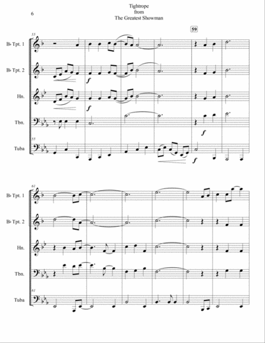 Tightrope Brass Ensemble scores gallery preview page 6
