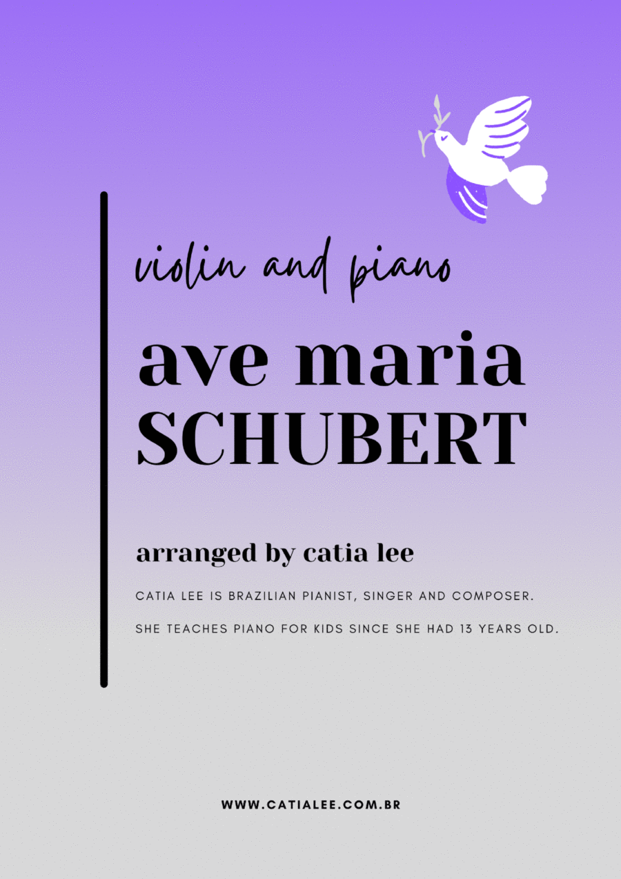 Ave Maria - Schubert for violin and piano G Major Violin Solo scores gallery preview page 1