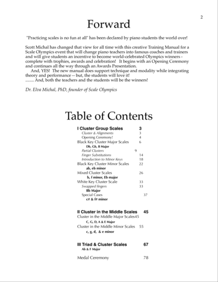The Scale Training Manual Piano Method scores gallery preview page 3