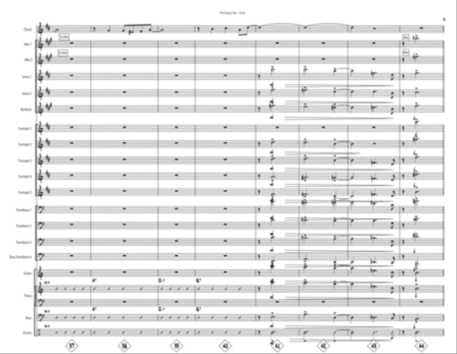 The Song Is You Large Ensemble scores gallery preview page 5