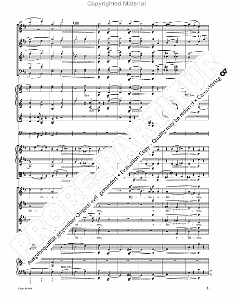 Missa solemnis Missa solemnis 4-Part scores gallery preview page 21