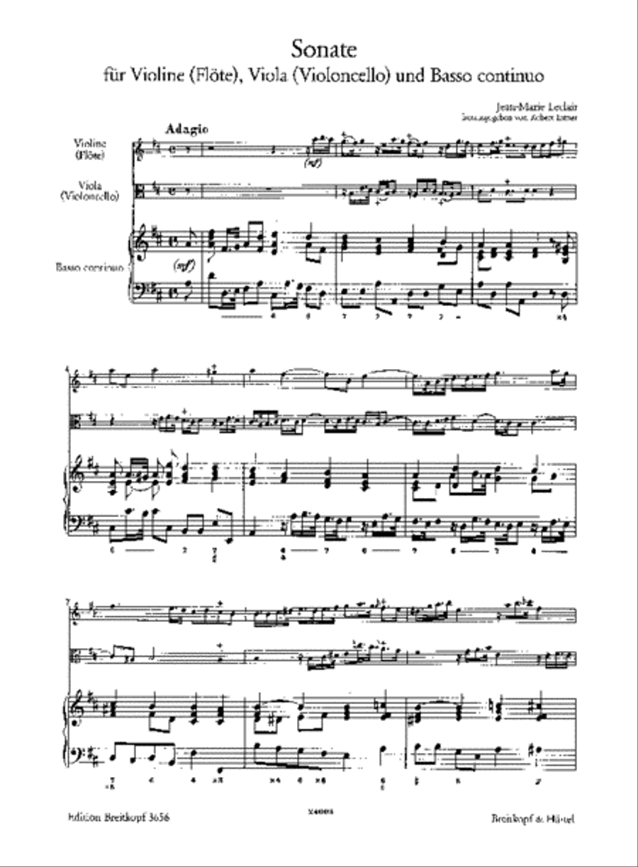 Sonata in D major Score scores gallery preview page 2