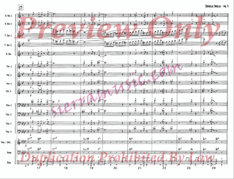 Doodle Oodle Jazz Ensemble scores gallery preview page 4