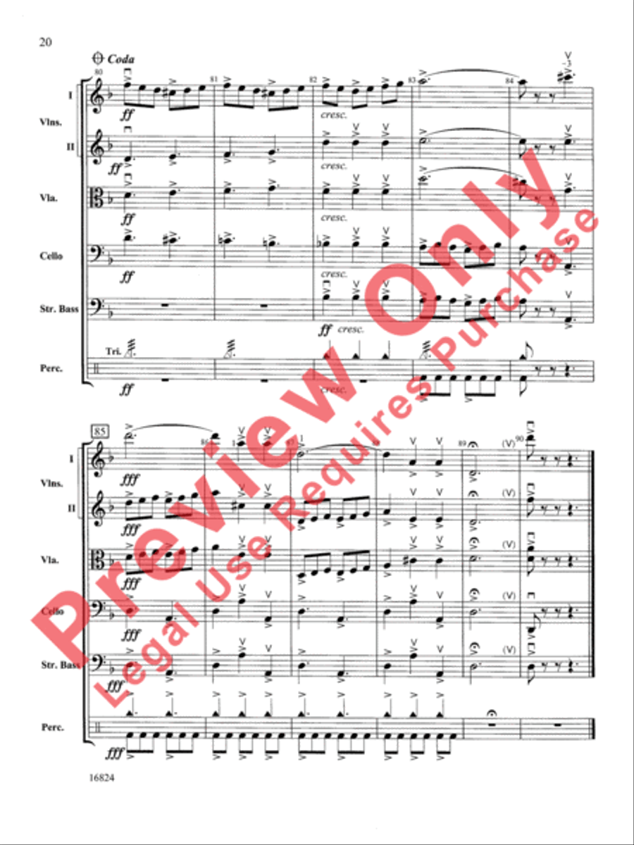 Geometric Dances Geometric Dances String Orchestra scores gallery preview page 21