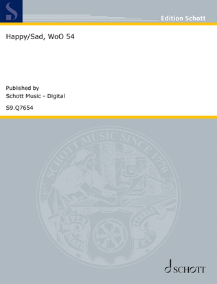 Book cover for Happy/Sad, WoO 54