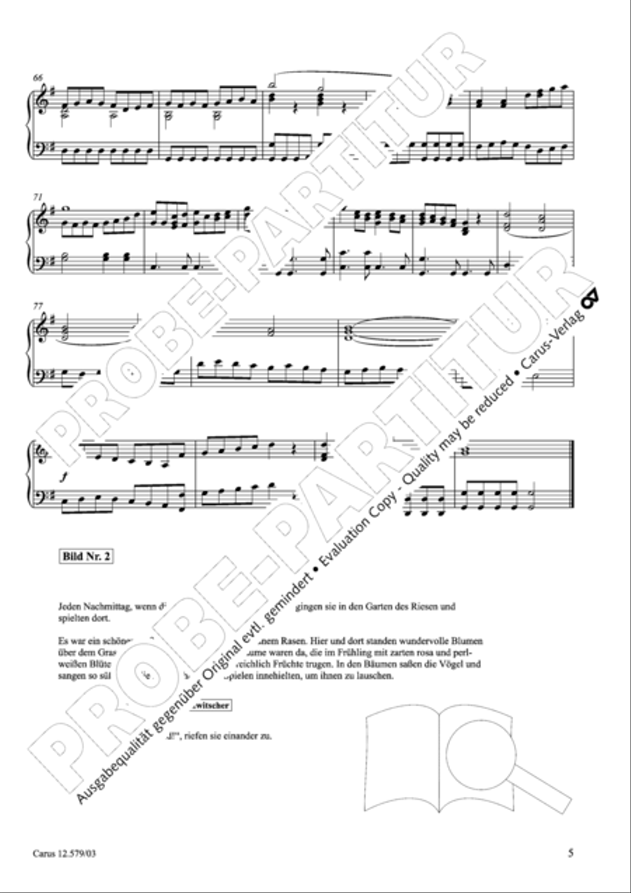 Der Garten des Riesen Children's Choir scores gallery preview page 6