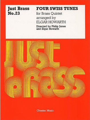 Book cover for Just Brass 23 4 Swiss Tunes Howarth