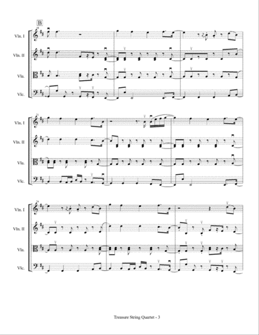 Treasure String Quartet scores gallery preview page 4
