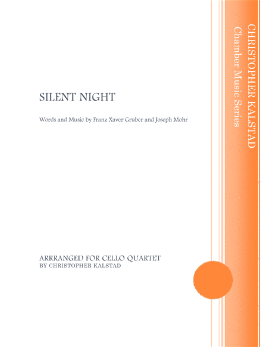 Silent Night (Cello Quartet) String Quartet scores gallery preview page 1