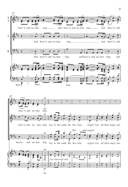 Joy to the World (Downloadable Keyboard/Choral Score)