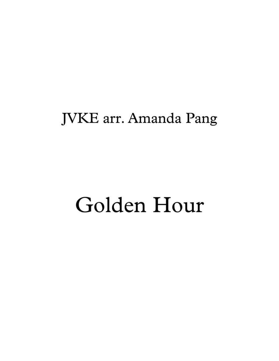 Golden Hour String Quartet scores gallery preview page 1