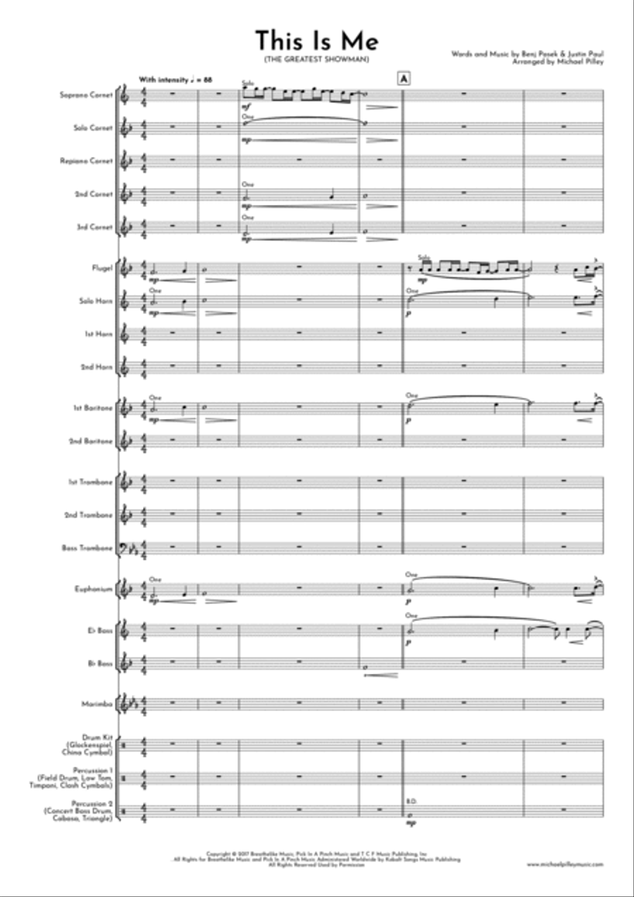 This Is Me Brass Band scores gallery preview page 2