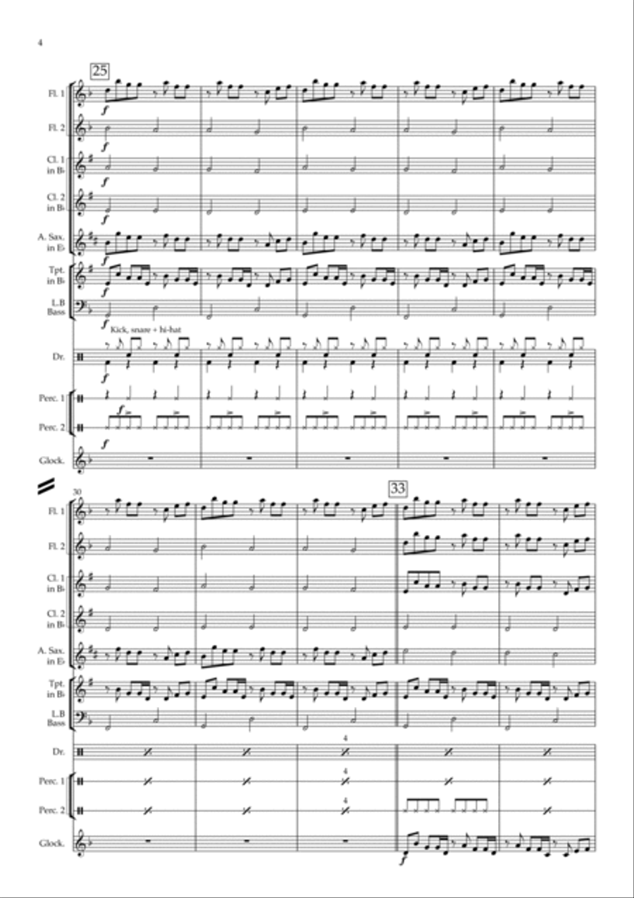 Crab Rave Crab Rave Concert Band scores gallery preview page 4