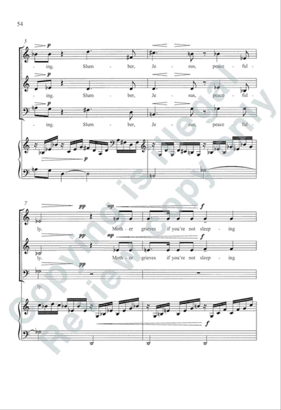 Somerset Anthem Books, Volume IV (Christmastide) 3-Part scores gallery preview page 20