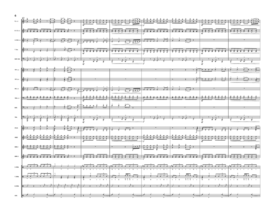 Hot To Go! Marching Band scores gallery preview page 6