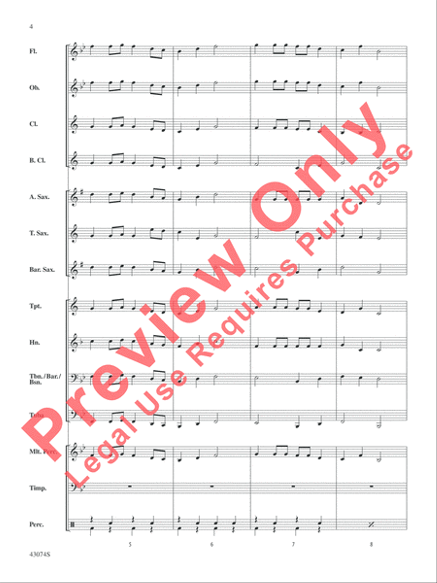Christmas Cheer Concert Band scores gallery preview page 4