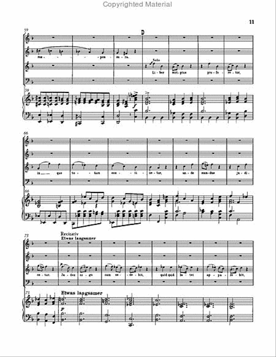 Requiem in D minor, WAB 39 Choir scores gallery preview page 11