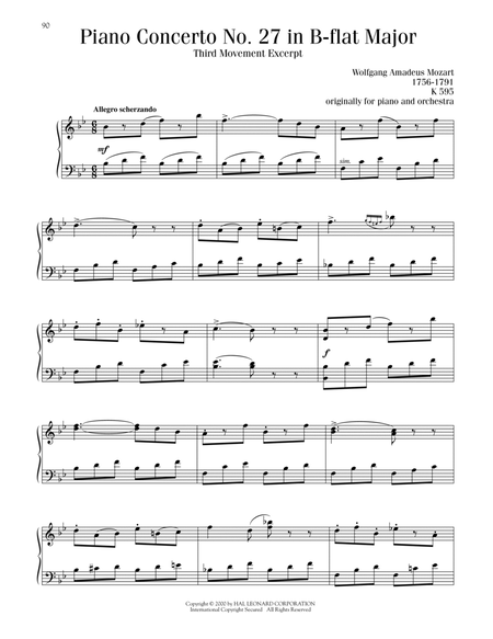 Piano Concerto No. 27, Third Movement Excerpt