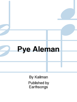 Book cover for pye aleman